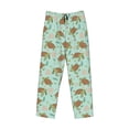 thumbnail image 1 of Lsque Cute Sea Turtles Print Men's Pajama Pants, Lounge Pant - Comfortable Home Wear,Elastic Waistband, Stylish Design-Small, 1 of 9