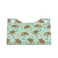 thumbnail image 1 of Lsque Cute Sea Turtles Printed Long Tissue Box Cover Holder, Facial Paper Organizer Dispenser,Triangle with Bottom Belt, PVC Leather Decorative Organizer, 1 of 9