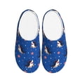 thumbnail image 1 of Lsque Cute Shark Cartoon Pattern Womens Comfort Cotton on Scuff With Memory Foam and Anti-skid Sole Slipper-44/45, 1 of 7