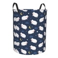 thumbnail image 1 of Lsque Cute Sheep 1 pattern Laundry Hamper Basket, Tall Woven Rope Hamper Basket for Clothes, Lightweight Storage Basket, Collapsible Waterproof-Medium, 1 of 8