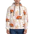 thumbnail image 1 of Lsque Cute Sleepy Fox Pattern Casual Men's Hoodie,Hooded Sweatshirt with Kangaroo Pocket,Pullover Hoodie-XX-Large, 1 of 7