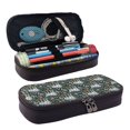 thumbnail image 1 of Lsque Cute Sloth Printed Big Capacity PU Leather Pencil Case Large Pencil Pouch Stationery Pen Bag Pencil Holder for Teen, 1 of 6