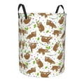thumbnail image 1 of Lsque Cute Sloth pattern Laundry Hamper Basket, Tall Woven Rope Hamper Basket for Clothes, Lightweight Storage Basket, Collapsible Waterproof-Medium, 1 of 8