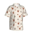 thumbnail image 1 of Lsque Cute Squirrel pattern Hawaiian Shirt for Men, Unisex Summer Beach Casual Short Sleeve Button Down Shirts-Large, 1 of 9