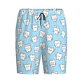 thumbnail image 1 of Lsque Cute Teeth Mens Sleep Pajama Shorts,Short Pajama Pants, Cotton Ultra-Soft Knit-3X-Large, 1 of 9