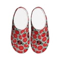 thumbnail image 1 of Lsque Cute Tomato Pattern Womens Comfort Cotton on Scuff With Memory Foam and Anti-skid Sole Slipper-46/47, 1 of 7