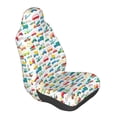 thumbnail image 1 of Lsque Cute Transport Pattern Car Seat Covers for Front Seats , Waterproof Seat Covers for Cars, Sporty Front Seat Covers,Car Seat Cover Protector Front Seats, 1 of 5