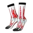 thumbnail image 1 of Lsque Cute Valentine's Gnomes Printed Men's Crew Socks, Soft Durable Breathable Moisture-Wicking with Odor Control Cotton socks, 1 of 6