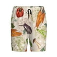thumbnail image 1 of Lsque Cute Vegetables Mens Sleep Pajama Shorts,Short Pajama Pants, Cotton Ultra-Soft Knit-4X-Large, 1 of 9