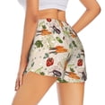thumbnail image 1 of Lsque Cute Vegetables Printed Women's Running Shorts with Liner Pockets,Elastic Quick Dry Workout Athletic Gym Yoga Shorts,Womens High Waist Shorts-Small, 1 of 9