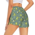 thumbnail image 1 of Lsque Cute Yoga Frogs Printed Women's Running Shorts with Liner Pockets,Elastic Quick Dry Workout Athletic Gym Yoga Shorts,Womens High Waist Shorts-Small, 1 of 9