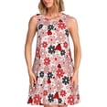 thumbnail image 1 of Lsque Cute ladybugs red Pattern Summer Dresses for Women – Sleeveless T-Shirt Swing Sundress, Perfect for the Beach and Casual Days, 1 of 7