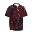 thumbnail image 1 of Lsque Cyberpunk Cityscape Lights pattern Hawaiian Shirt for Men, Unisex Summer Beach Casual Short Sleeve Button Down Shirts-X-Large, 1 of 1