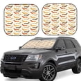 thumbnail image 1 of Lsque Dachshund 2 PCS Windshield Sun Shade | CarFoldable Window Covers | Car Accessories Reflect UV for Universal Cars SUV Truck | Large, 1 of 7