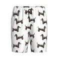 thumbnail image 1 of Lsque Dachshund Dog Puppy Mens Sleep Pajama Shorts,Short Pajama Pants, Cotton Ultra-Soft Knit-3X-Large, 1 of 9