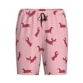 thumbnail image 1 of Lsque Dachshund Dog Puppy Mens Sleep Pajama Shorts,Short Pajama Pants, Cotton Ultra-Soft Knit-Large, 1 of 9