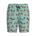 thumbnail image 1 of Lsque Dachshund Dog Puppy Mens Sleep Pajama Shorts,Short Pajama Pants, Cotton Ultra-Soft Knit-X-Large, 1 of 9