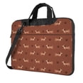 thumbnail image 1 of Lsque Dachshund Dog Puppy Pattern Laptop Bag – Portable & Slim Single-Shoulder Computer Case with Adjustable Strap, Protective, Lightweight for 13”/14”/15.6” Laptops, 1 of 8