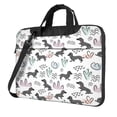 thumbnail image 1 of Lsque Dachshund Dog Puppy Pattern Laptop Bag – Portable & Slim Single-Shoulder Computer Case with Adjustable Strap, Protective, Lightweight for 13”/14”/15.6” Laptops, 1 of 8
