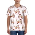 thumbnail image 1 of Lsque Dachshund Dog Puppy Pattern Mens Polo Golf Shirts Funny Graphics Shorts Sleeve Button Shirts Baseball T-shirt-Medium, 1 of 7
