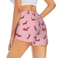 thumbnail image 1 of Lsque Dachshund Dog Puppy Printed Women's Running Shorts with Liner Pockets,Elastic Quick Dry Workout Athletic Gym Yoga Shorts,Womens High Waist Shorts-Medium, 1 of 9