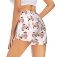 thumbnail image 1 of Lsque Dachshund Dog Puppy Printed Women's Running Shorts with Liner Pockets,Elastic Quick Dry Workout Athletic Gym Yoga Shorts,Womens High Waist Shorts-XX-Large, 1 of 9