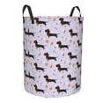 thumbnail image 1 of Lsque Dachshund Dog pattern Laundry Hamper Basket, Tall Woven Rope Hamper Basket for Clothes, Lightweight Storage Basket, Collapsible Waterproof-Small, 1 of 8