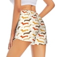 thumbnail image 1 of Lsque Dachshund Printed Women's Running Shorts with Liner Pockets,Elastic Quick Dry Workout Athletic Gym Yoga Shorts,Womens High Waist Shorts-XX-Large, 1 of 9