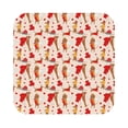 thumbnail image 1 of Lsque Dachshunds dogs pulls a hearts Pattern 4" Drink Coasters Set of 6, Leather Absorbent Coasters, Table Coaster Set Decorative Coffee Cup Coasters Housewarming Gift,Square, 1 of 7