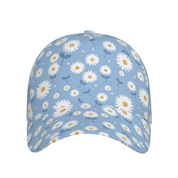 Lsque Daisies Flowers Baseball Cap Trucker Low Profile Hat Golf Dad Hat Adjustable Original Classic Unconstructed Plain Cap Men Women