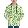 thumbnail image 1 of Lsque Daisies Flowers Patten Youth Hoodie Sweatshirt Pullover with Kangaroo Pocket Boys and Girls Hoodie Warm Hoodie for Kids-Medium, 1 of 6