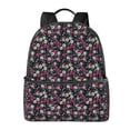 thumbnail image 1 of Lsque Daisies Flowers Pattern Backpack – School Travel Canvas Daypack with Ergonomic Padded Straps, Multiple Compartments & Leather Handle, 1 of 5