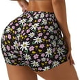 thumbnail image 1 of Lsque Daisies Flowers Pattern High Waisted Biker Shorts for Women-Tummy Control Fitness Athletic Workout Running Yoga Gym Shorts,Moisture-Wicking-Medium, 1 of 9