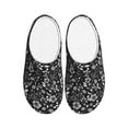 thumbnail image 1 of Lsque Daisies Flowers Pattern Womens Comfort Cotton on Scuff With Memory Foam and Anti-skid Sole Slipper-37/38, 1 of 7