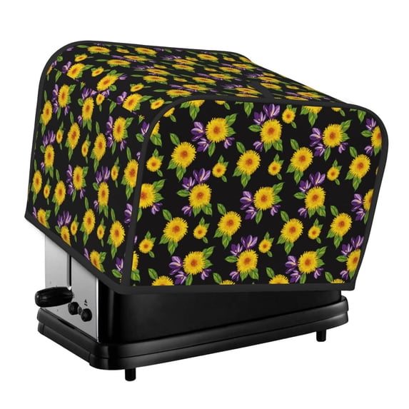 Lsque Daisies Flowers Print 4 Slice Toaster Cover , Kitchen Appliance Dustproof Protector , Toaster Protector Dustproof Kitchen Appliance Cover