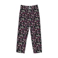 thumbnail image 1 of Lsque Daisies Flowers Print Men's Pajama Pants, Lounge Pant - Comfortable Home Wear,Elastic Waistband, Stylish Design-Large, 1 of 9