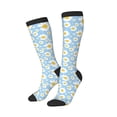 thumbnail image 1 of Lsque Daisies Flowers Printed Crew Socks Men's Women's LightWeight Thin Casual Calf Socks ,Knee High Socks,Cotton Socks, 1 of 9
