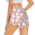thumbnail image 1 of Lsque Daisies Flowers Printed Women's Running Shorts with Liner Pockets,Elastic Quick Dry Workout Athletic Gym Yoga Shorts,Womens High Waist Shorts-Medium, 1 of 9