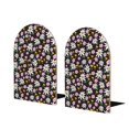thumbnail image 1 of Lsque Daisies Flowers Printed Wood Bookends,Non-Skid Bookend for Shelves,Heavy Duty Support Bookends,Non-Slip Foam Pads for Office, Home, and Library,1 Pair, 1 of 8