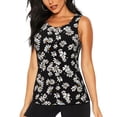 thumbnail image 1 of Lsque Daisies Flowers Printed Workout Tank Tops for Women, Athletic Sports Tank Tops, Compression Sleeveless Dry Fit Shirts,Sleeveless Yoga Shirt-Large, 1 of 9