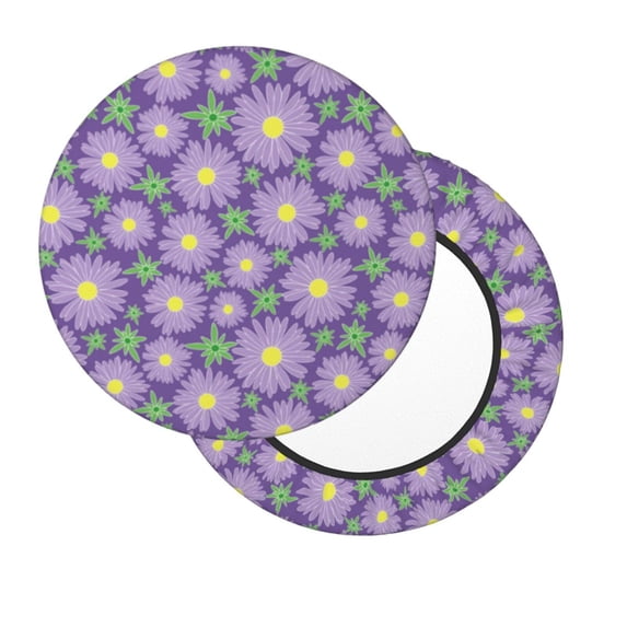 Lsque Daisies Flowers Round Bar chair cushion covers Velvet Fabric Premium Comfort Protects from Scratches and Stains for 14-17 Inch Chair- 13 inch