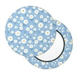 thumbnail image 1 of Lsque Daisies Flowers Round Bar chair cushion covers Velvet Fabric Premium Comfort Protects from Scratches and Stains for 14-17 Inch Chair- 13 inch, 1 of 7