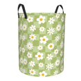 thumbnail image 1 of Lsque Daisies Flowers pattern Laundry Hamper Basket, Tall Woven Rope Hamper Basket for Clothes, Lightweight Storage Basket, Collapsible Waterproof-, 1 of 8