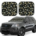 thumbnail image 1 of Lsque Daisy 2 PCS Windshield Sun Shade | CarFoldable Window Covers | Car Accessories Reflect UV for Universal Cars SUV Truck | Medium, 1 of 7