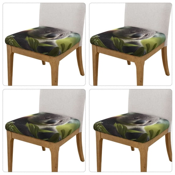 Lsque Daisy Koala Printed Square Couch Cushion Covers, Floral Sofa Cushion Covers Replacement, Stretch Couch Covers for Couch-16.9in