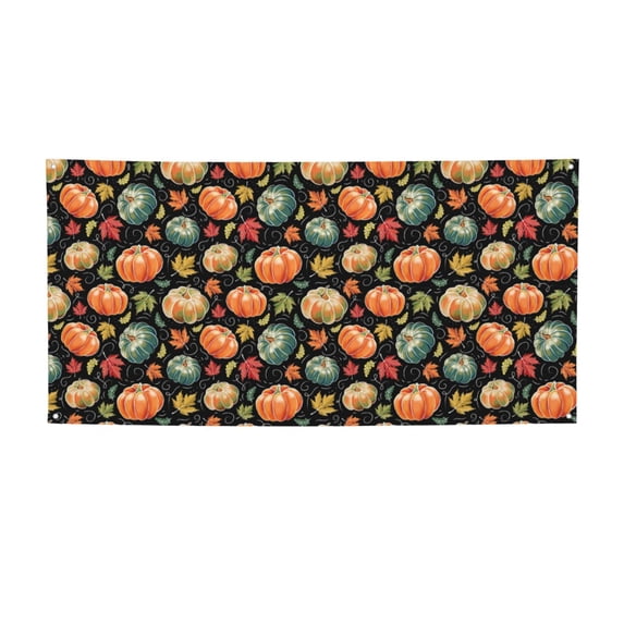 Lsque Daisy maple leaf Pattern Party Banner, Festive Banner , Holiday Celebrations and Events for Carnival Birthday Party Festival Decorations-Small