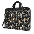 thumbnail image 1 of Lsque Dancing Skeleton Party Pattern Laptop Bag – Portable & Slim Single-Shoulder Computer Case with Adjustable Strap, Protective, Lightweight for 13”/14”/15.6” Laptops, 1 of 8