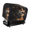 thumbnail image 1 of Lsque Dapper Cat in Sunglasses Print 2 Slice Toaster Cover , Kitchen Appliance Dustproof Protector , Toaster Protector Dustproof Kitchen Appliance Cover, 1 of 7
