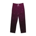 thumbnail image 1 of Lsque Dark Purple Glitter Print Men's Pajama Pants, Lounge Pant - Comfortable Home Wear,Elastic Waistband, Stylish Design-X-Large, 1 of 9