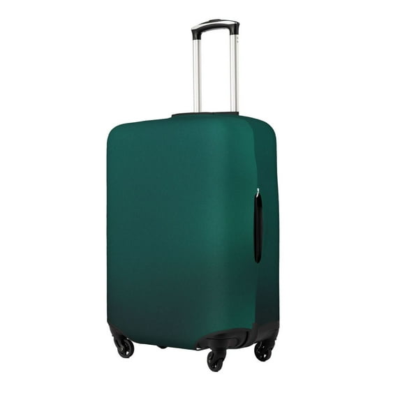 Lsque Dark teal green Printed Luggage Cover, Travel Luggage Protector,Scratch and Dirt Resistant, Fits 18-32 Inch Luggage-Large